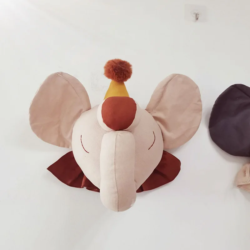 Baby Nursery Decor Girl - INS Cartoon Animals Head Wall Decoration