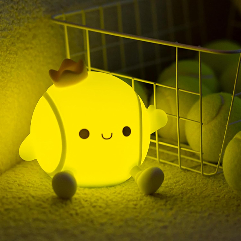 Baby Nursery Table - Cute Tennis Night Light Silicone Nursery