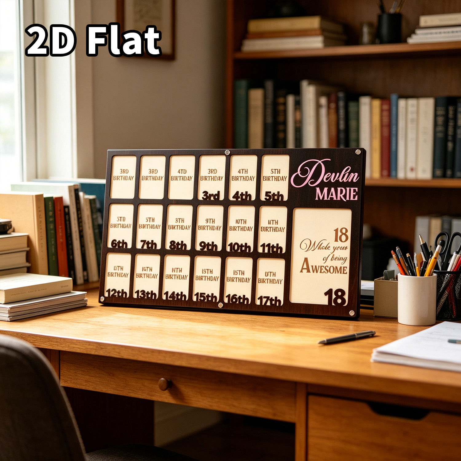 Baby Nursery Office - 1Pc Custom Grade Photo Frame Wooden