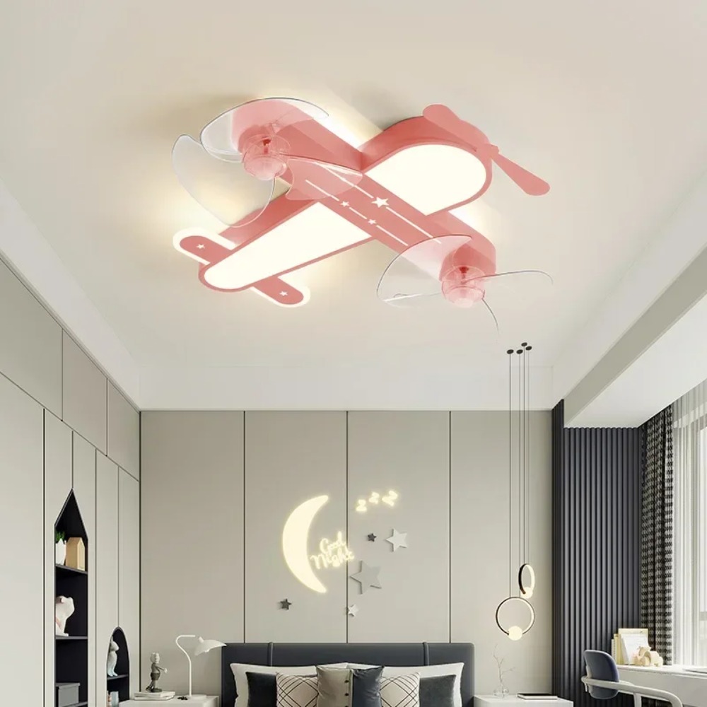 Baby Nursery Light Fixture - Modern Airplane Led Ceiling Lights Children