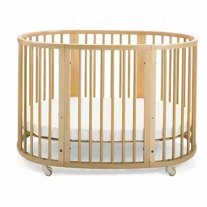 Convertible Crib Set - Convertible 3 In 1 Oval Shaped