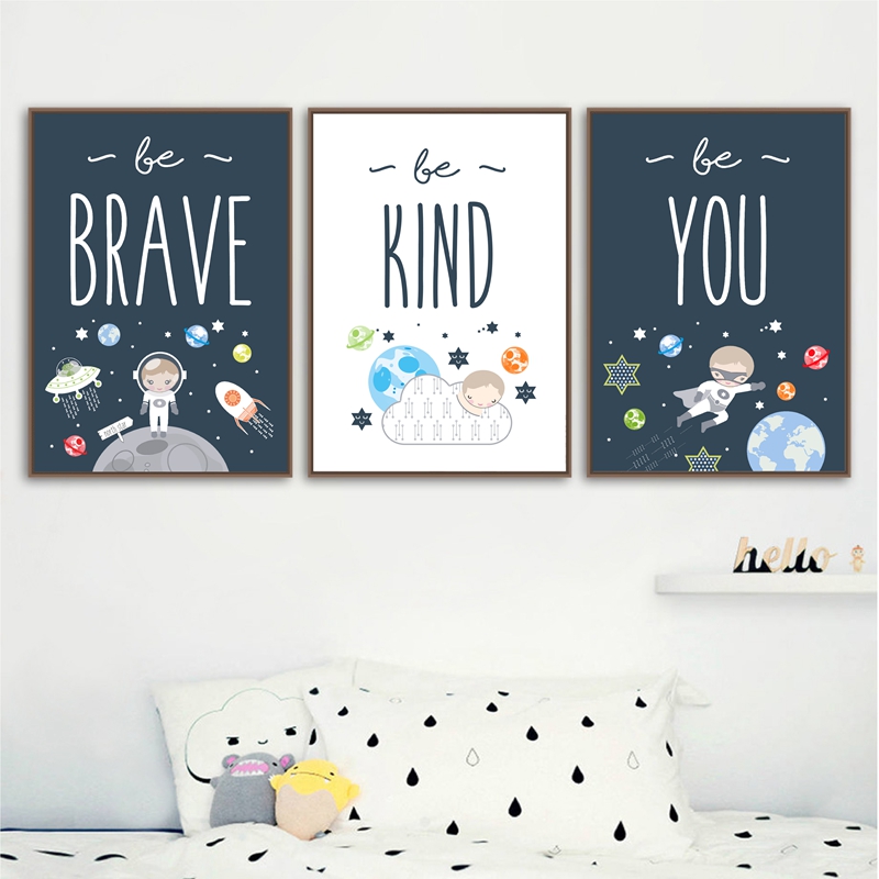 Baby Boy Nursery Quotes - Space Themed Nursery Wall Art Prints