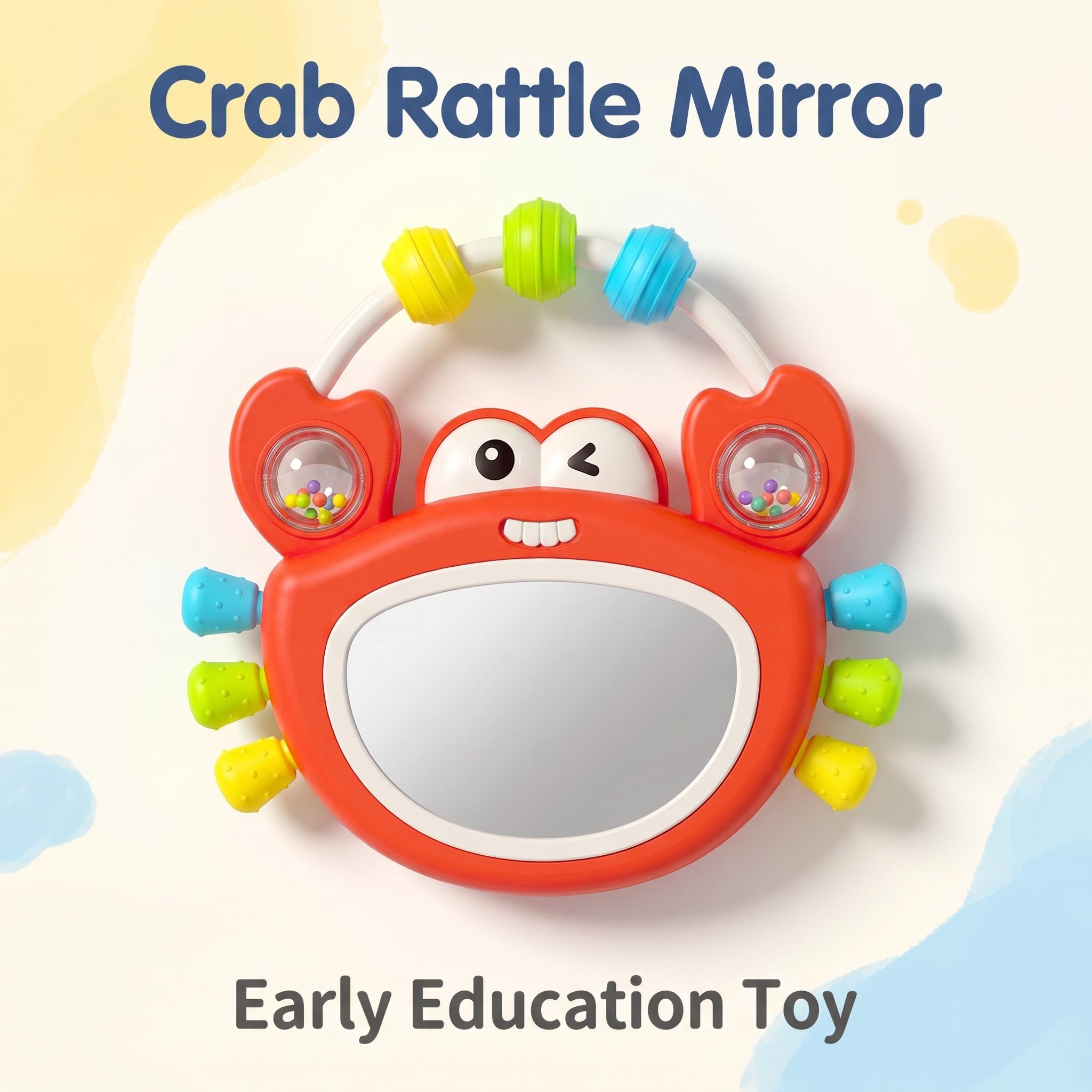 Baby Nursery Songs - Baby Musical Light Up Mirror Rattle
