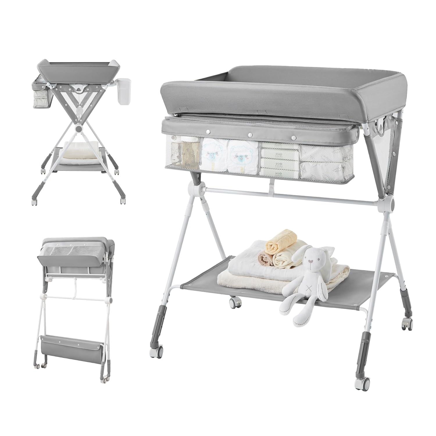 Baby Nursery Table - KUB Portable Baby Changing Table, Foldable