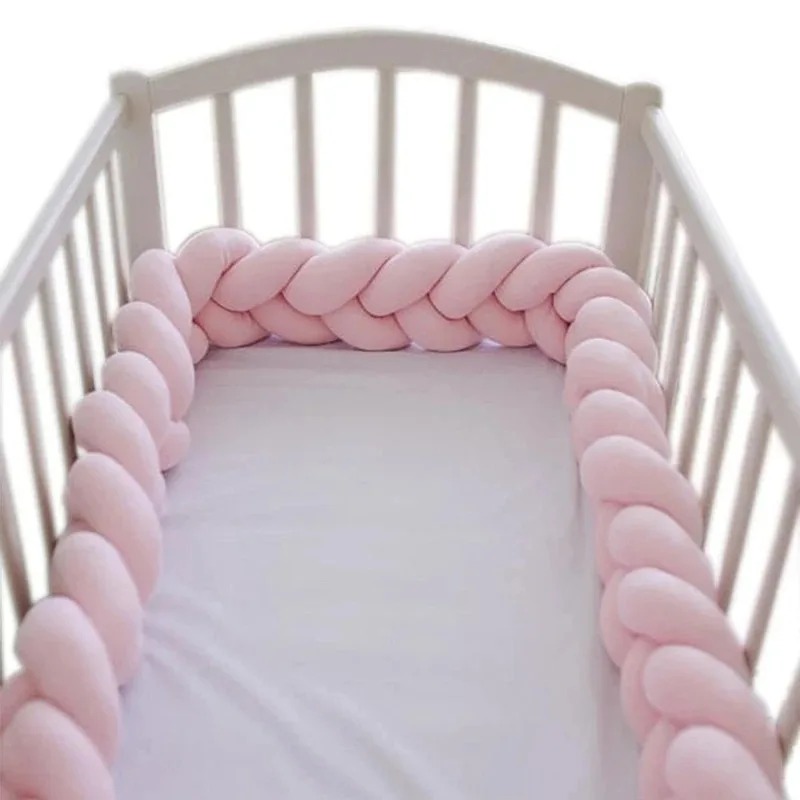 Convertible Crib Set - 1M/2M/3M/4M 2M Baby Bumper Bed Braid