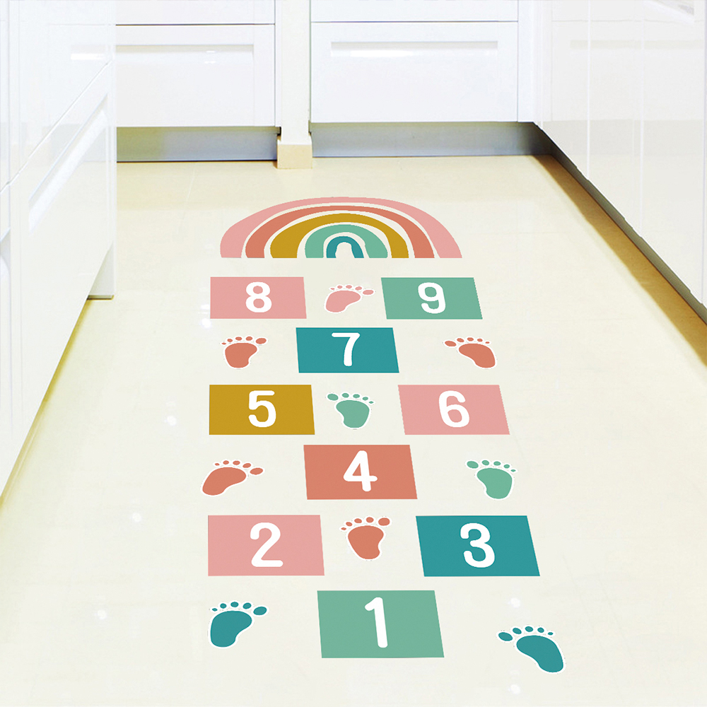 Baby Nursery Games - Kids room number jump game floor