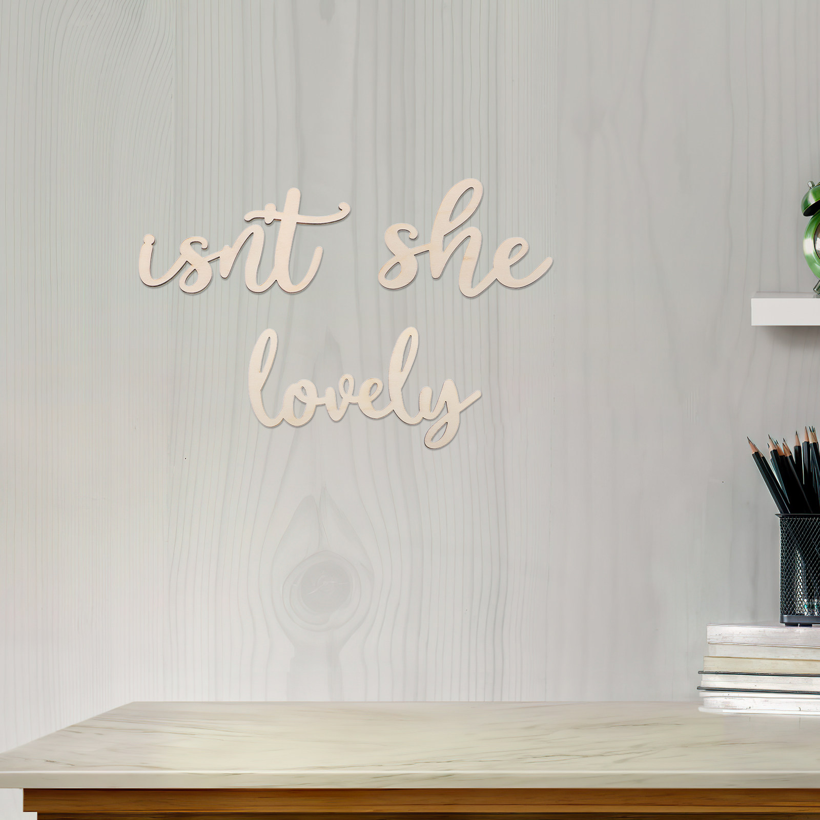 Baby Nursery Decor Girl - Wood Sign Wooden Wall Sticker Baby