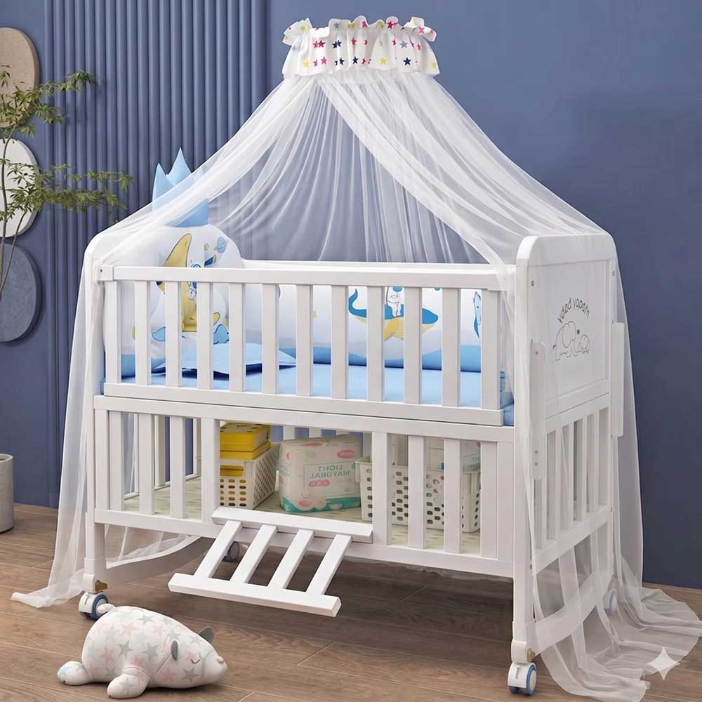 Convertible Crib Set - Premium Baby Crib Solid Wood Convertible