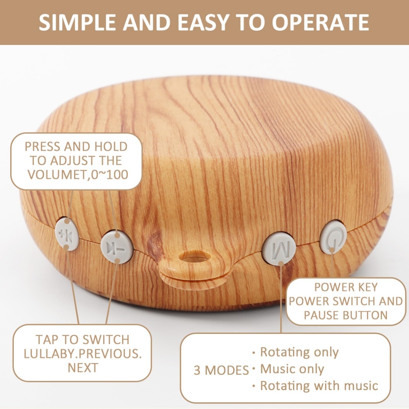 Crib Bell Rotary Music Box wit - Baby Nursery Songs recension och pris