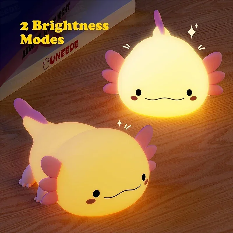 Cute Axolotl Night Light Silic - Baby Nursery Table recension och pris