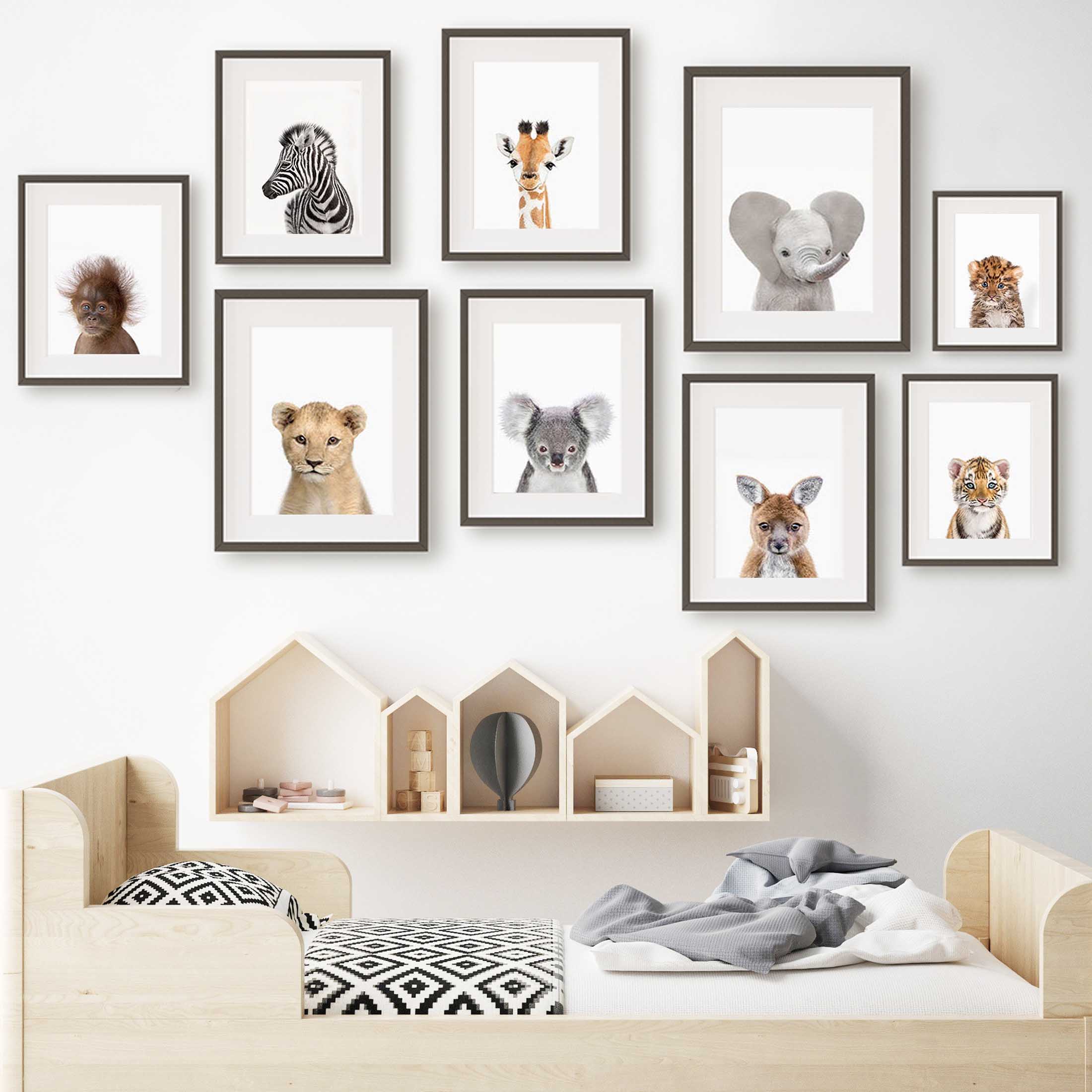 Baby Animal Nursery Wall Art P - Baby Zoo Nursery recension och pris
