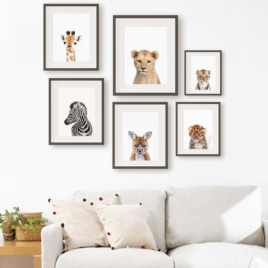 Baby Animal Nursery Wall Art P - Baby Zoo Nursery recension och pris