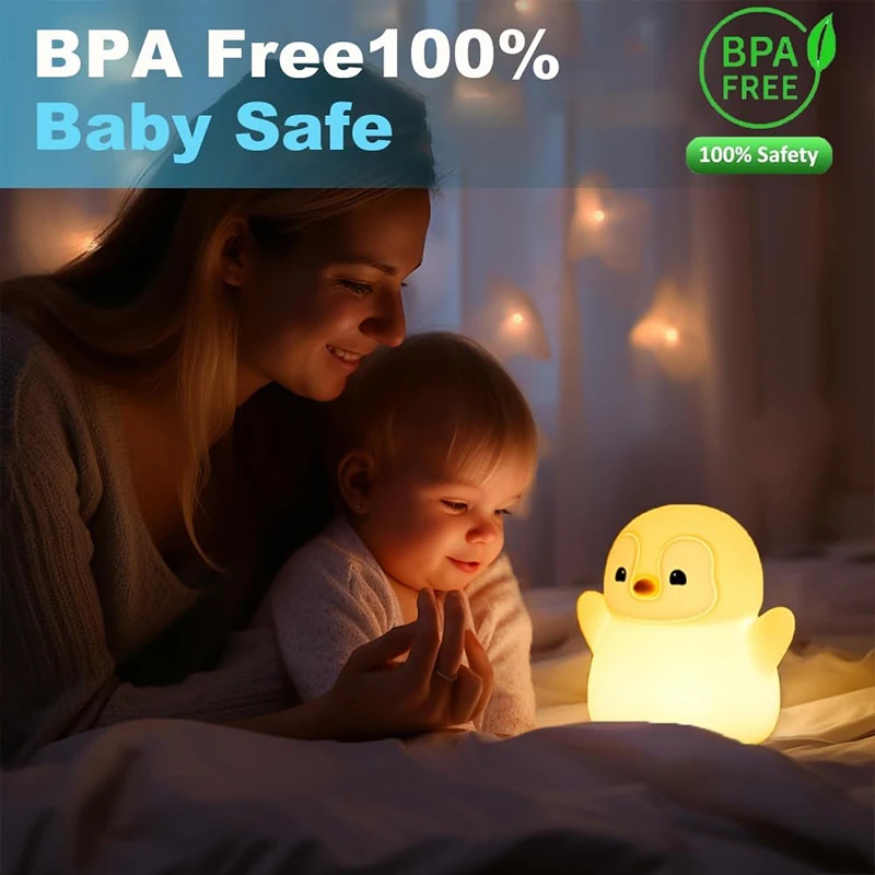 NEW Penguin Night Light Silico - Baby Nursery Table recension och pris