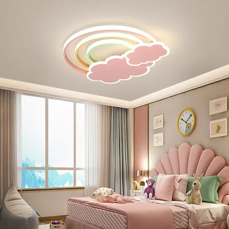 Modern Minimalist Rainbow Clou - Baby Nursery Light Fixture recension och pris