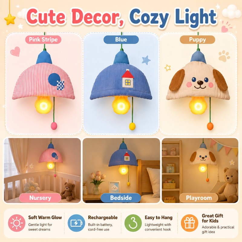 Rechargeable Hanging Night Lig - Baby Nursery Lampshade recension och pris