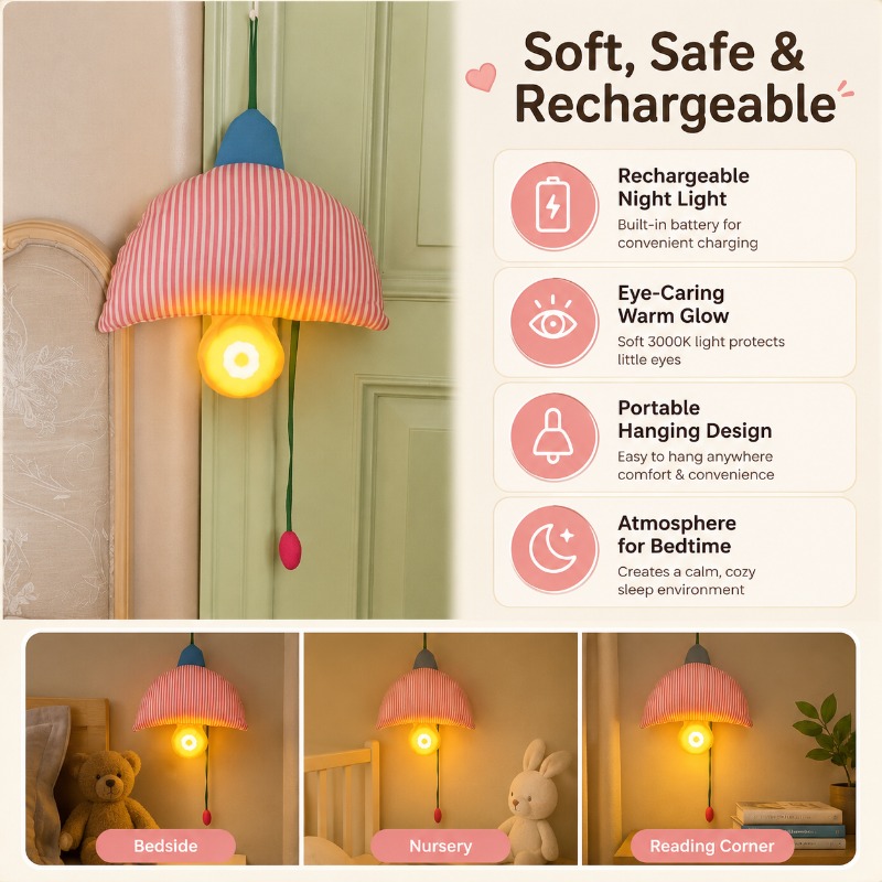 Rechargeable Hanging Night Lig - Baby Nursery Lampshade recension och pris