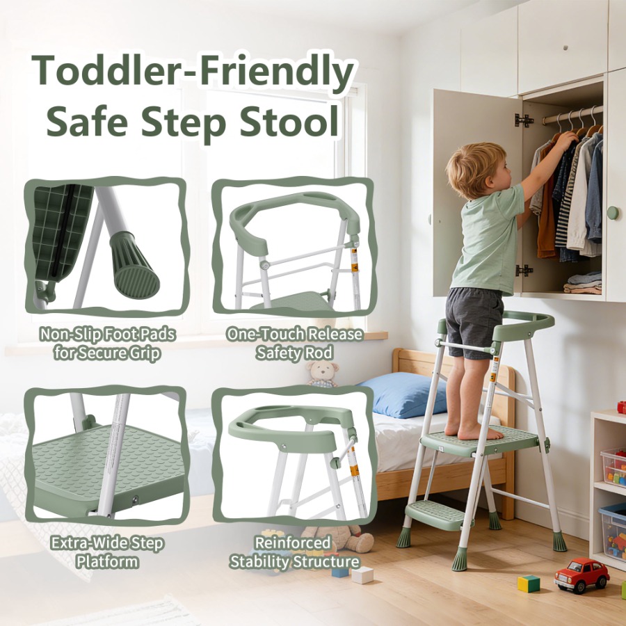 Toddler Kitchen Step Stool Hel - Baby Nursery Table recension och pris