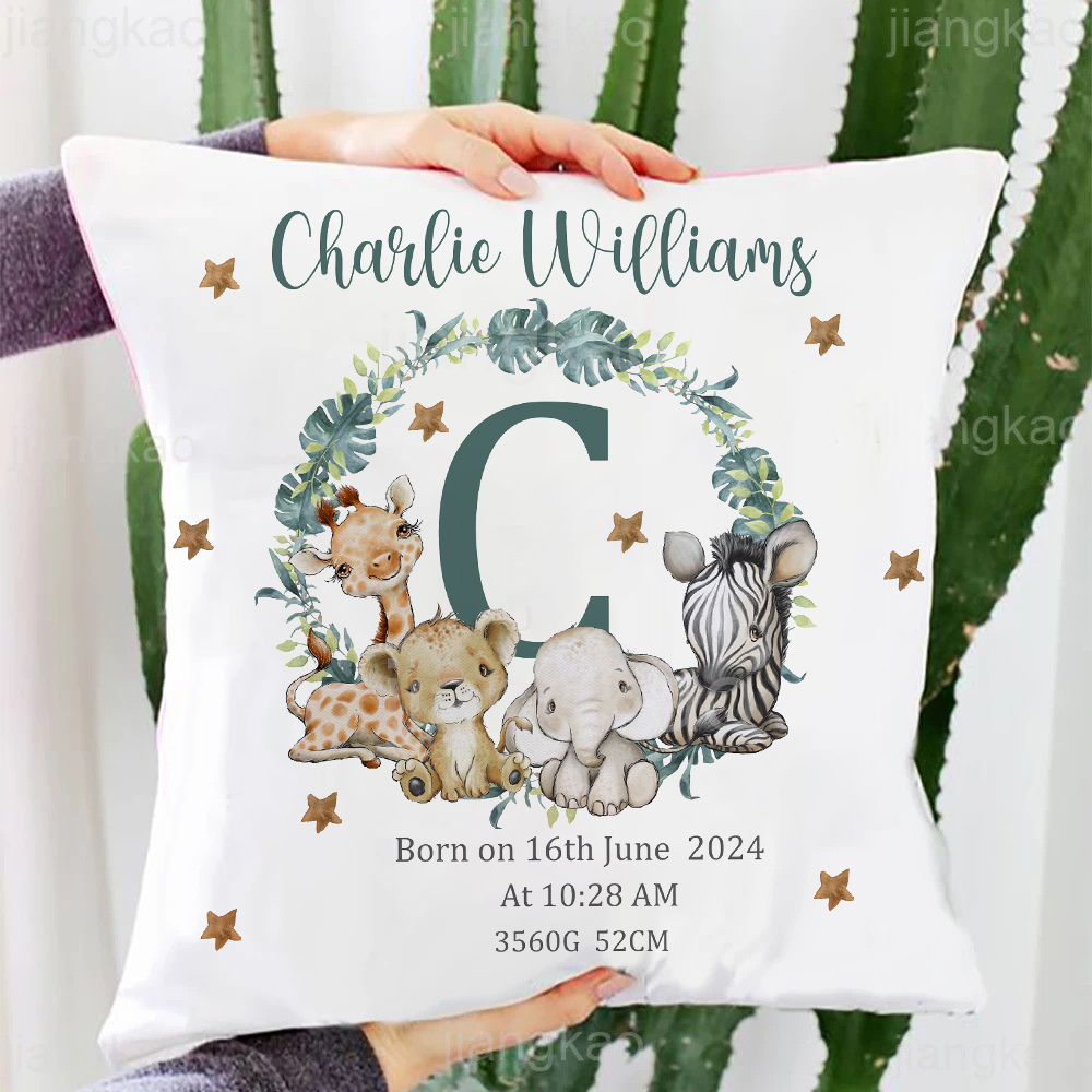 Personalized Safari Animal wit - Baby Nursery Name Letters recension och pris