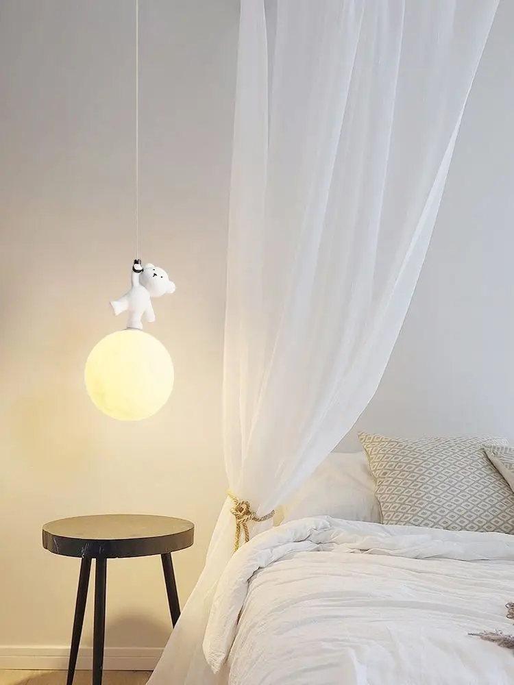 Bear Lamp Cartoon Nursery Room - Baby Nursery Light Fixture recension och pris