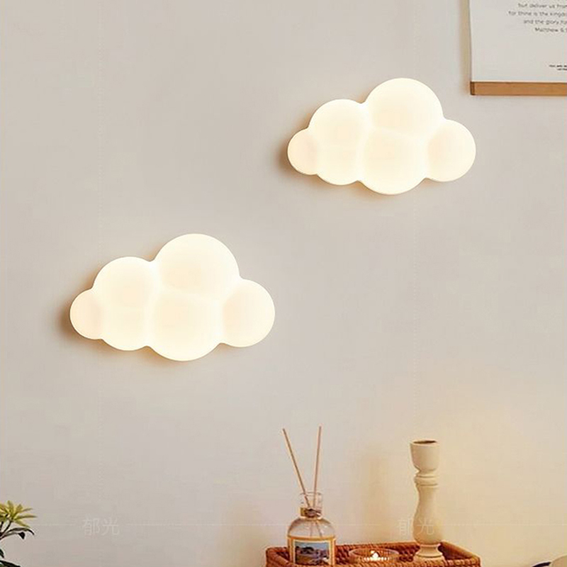 White Cloud Wall Lamps for Chi - Baby Nursery Wall Lights recension och pris