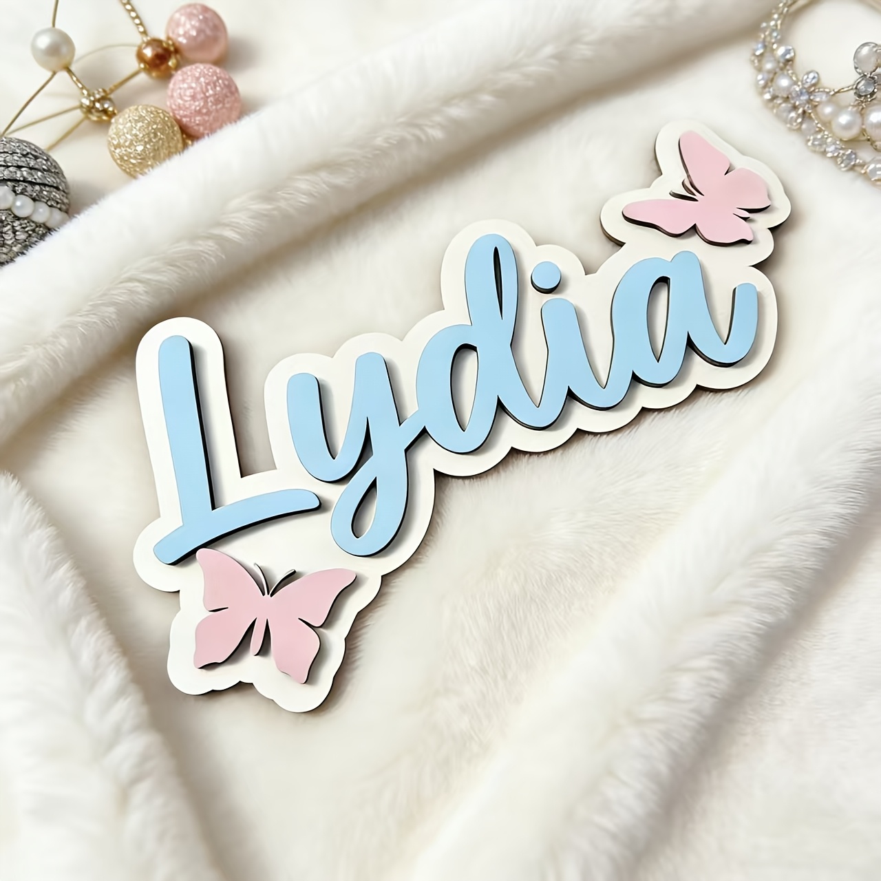Personalized Blue & Pink Butte - Baby Nursery Baby recension och pris