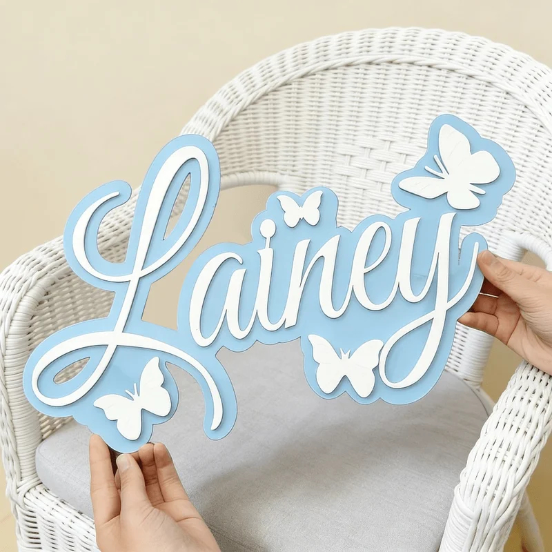 Personalized Baby Name Plaque, - Baby Nursery Baby recension och pris
