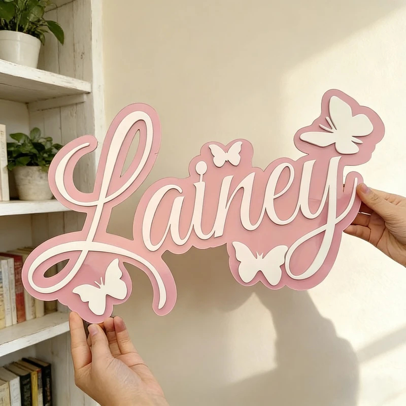 Personalized Baby Name Plaque, - Baby Nursery Baby recension och pris