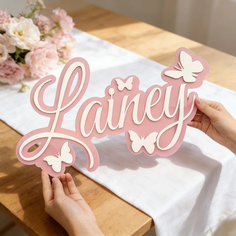 Personalized Baby Name Plaque, - Baby Nursery Baby recension och pris