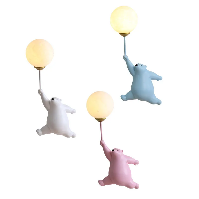 Cartoon Polar Bear LED Sconce  - Baby Nursery Wall Lights recension och pris