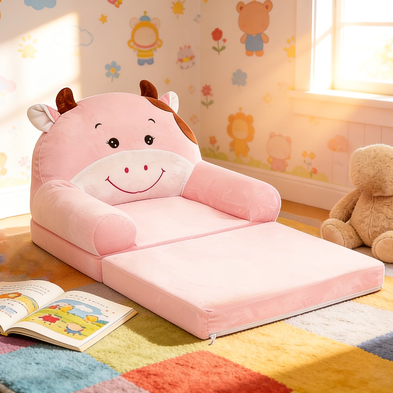 Foldable Kids Sofa Baby Seat C - Baby Nursery Table recension och pris