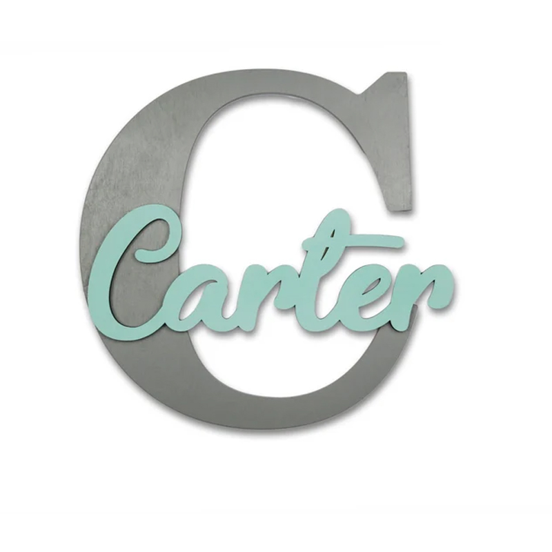 Wooden Letters, Baby Nursery W - Baby Nursery Name Letters recension och pris