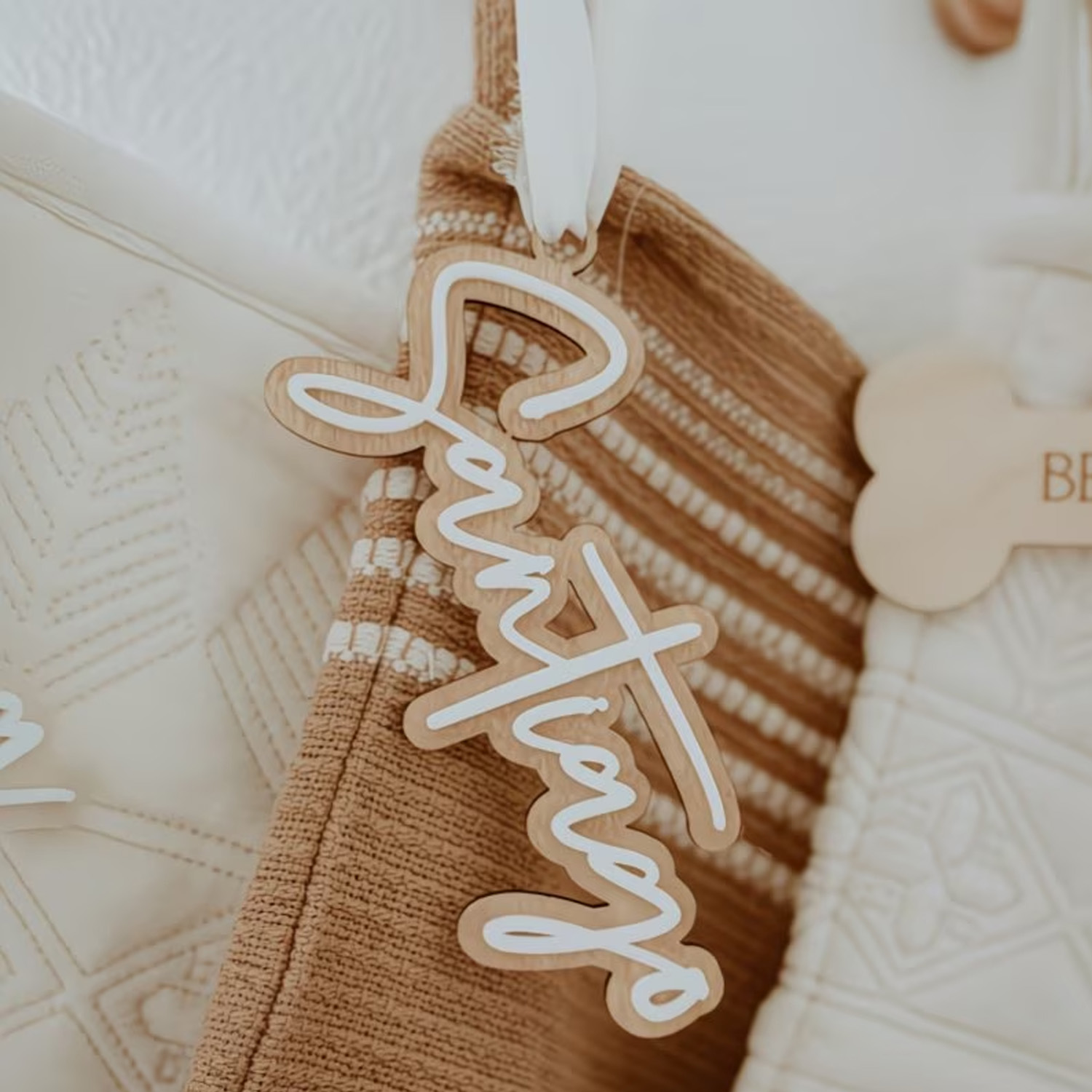 1Pc Custom Name Cute White Woo - Baby Nursery Office recension och pris