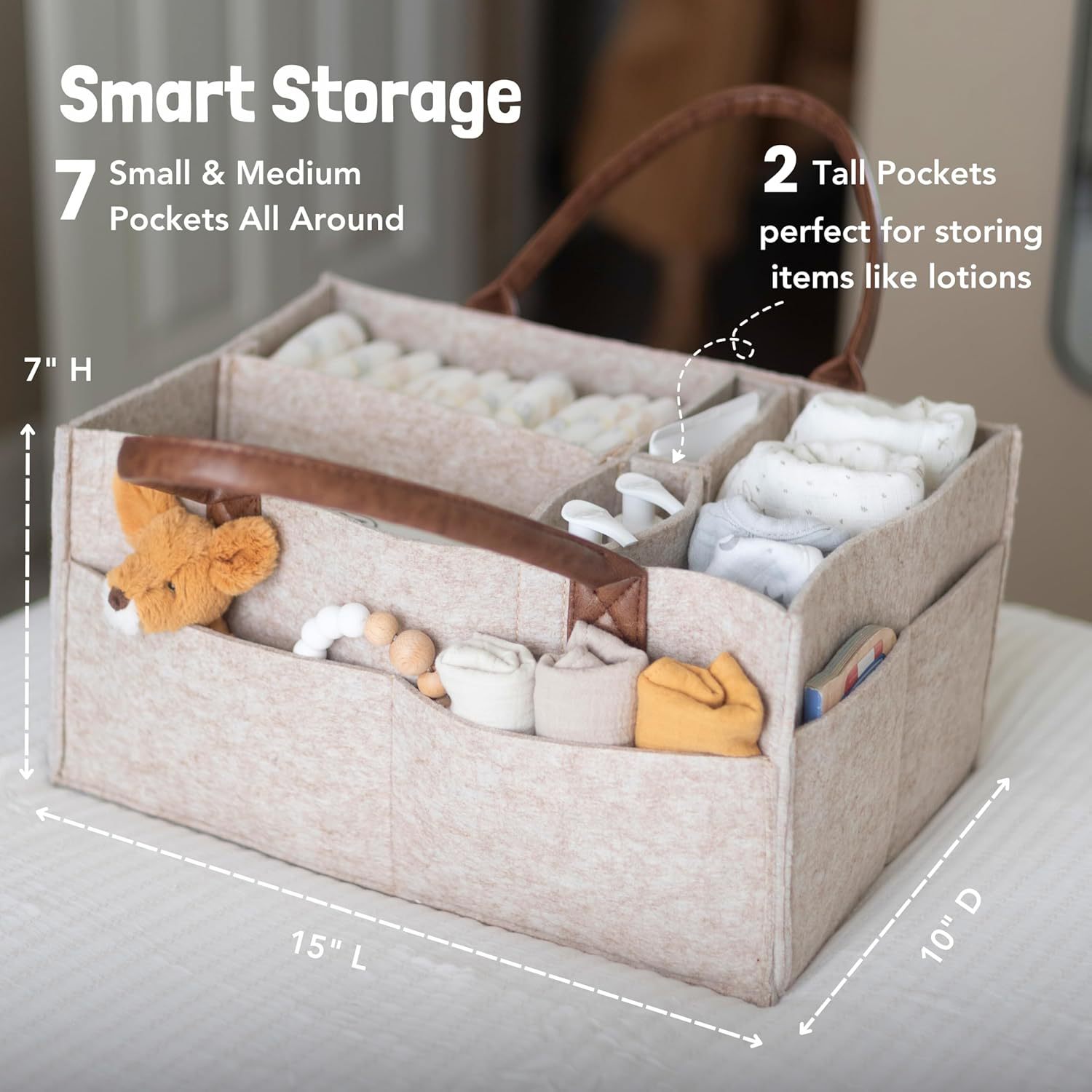 Baby Felt Storage Nursery Orga - Baby Nursery Bags recension och pris