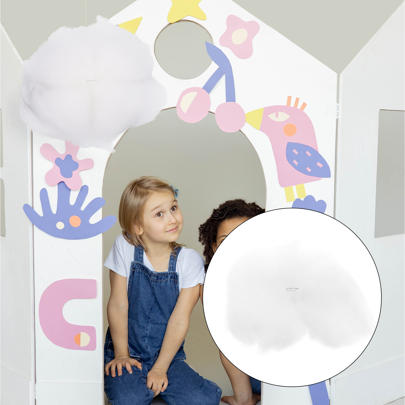 4Pcs Lifelike Cotton Cloud Han - Baby Nursery Light Fixture recension och pris