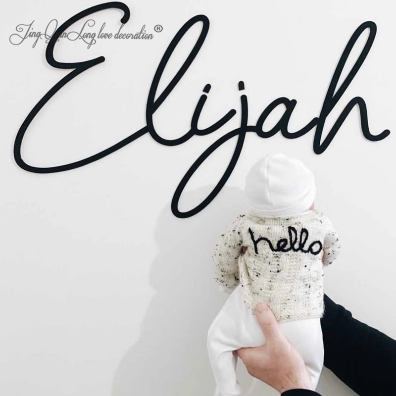 Custom Wooden Name Sign SCRIBB - Baby Nursery Name Letters recension och pris