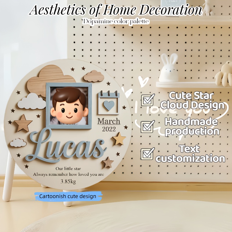 Personalized Baby Photo Frame, - Baby Nursery Baby recension och pris