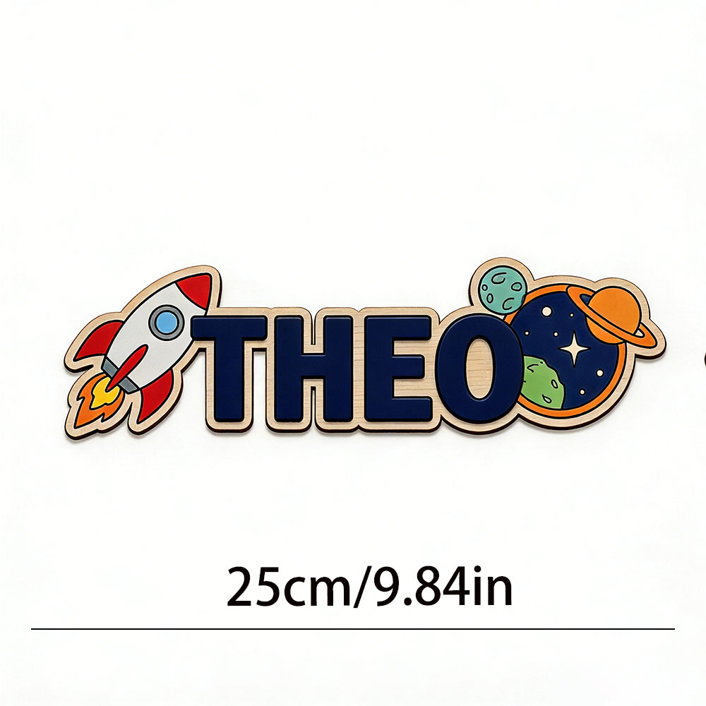 Personalized Space Rocket Name - Baby Nursery Baby recension och pris