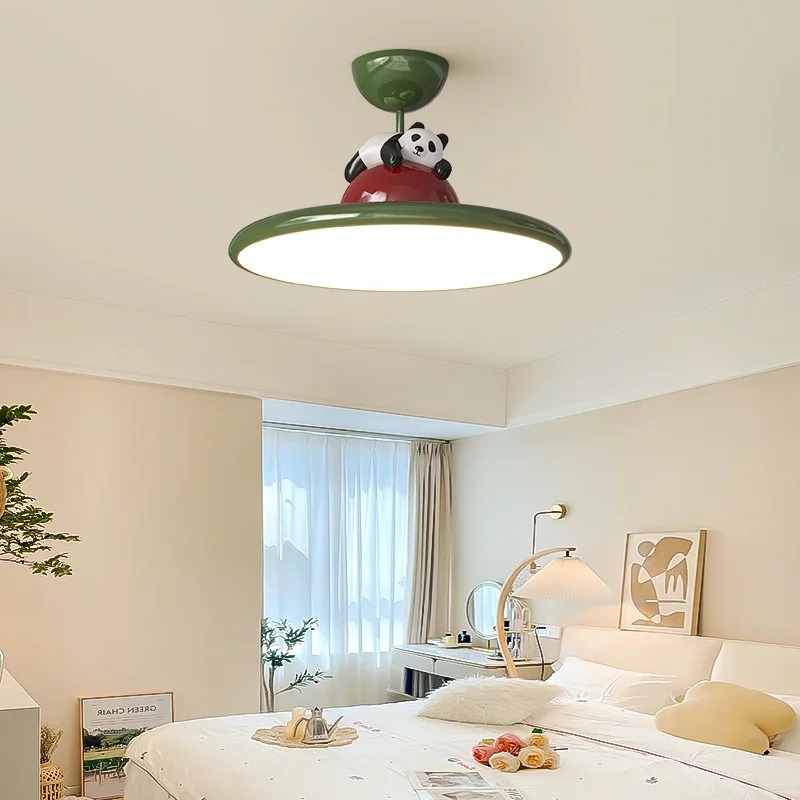 Cartoon Cream Style Panda LED  - Baby Nursery Light Fixture recension och pris