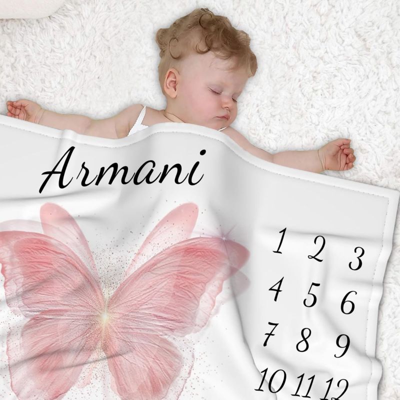 VIKAMA Pink Butterfly Baby Mil - Baby Nursery Decor Girl recension och pris