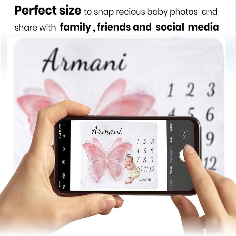 VIKAMA Pink Butterfly Baby Mil - Baby Nursery Decor Girl recension och pris