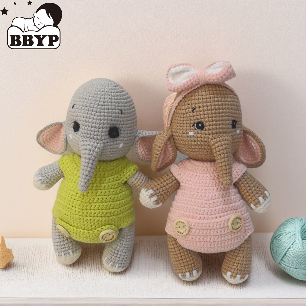 Handmade Crochet Elephant Coup - Baby Nursery Games recension och pris
