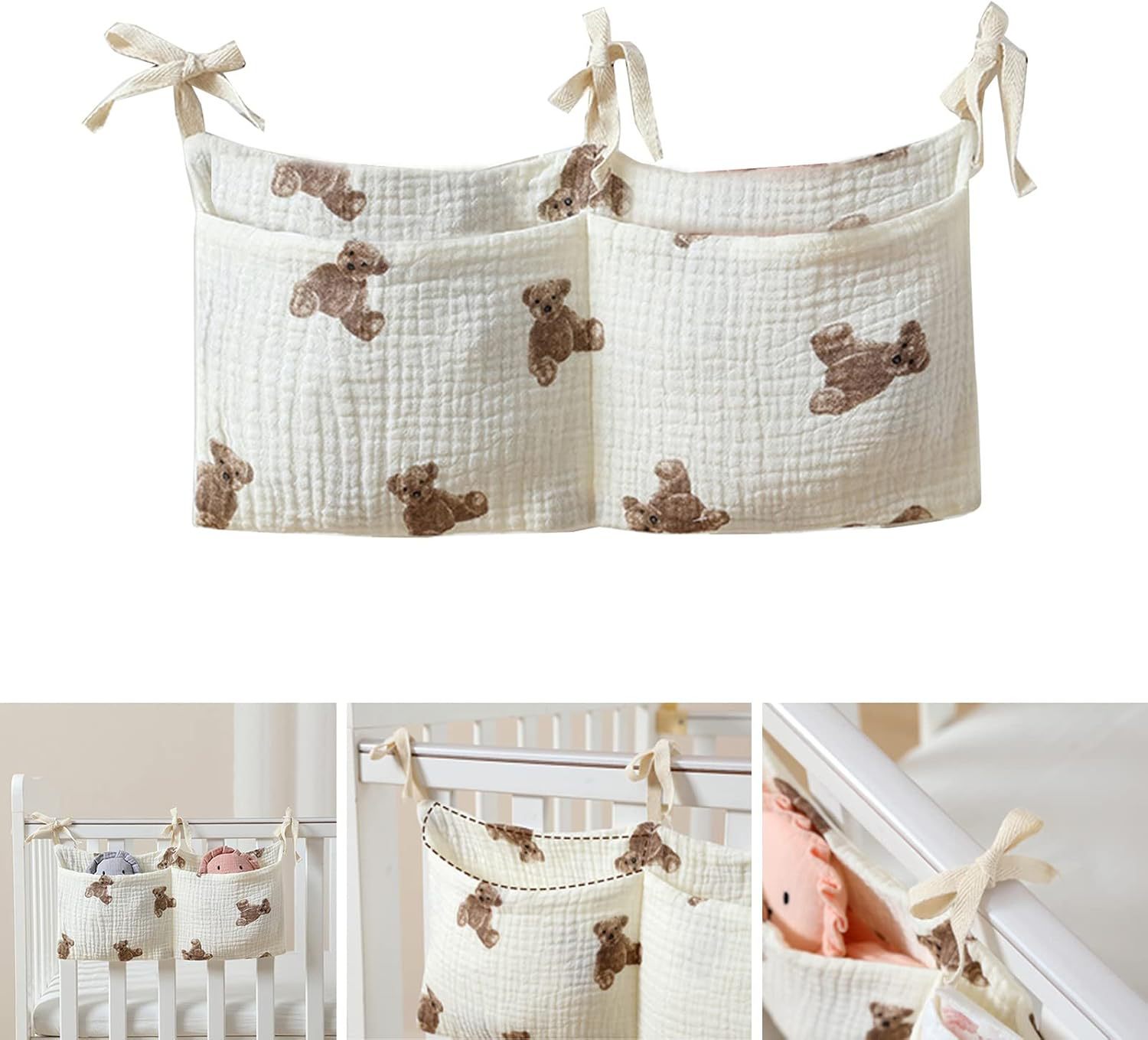 Baby Crib Organizer Cot Caddy  - Baby Nursery Bags recension och pris