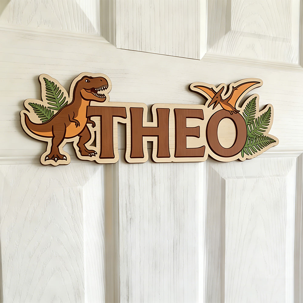 Personalized Dinosaur Name Sig - Baby Nursery Baby recension och pris