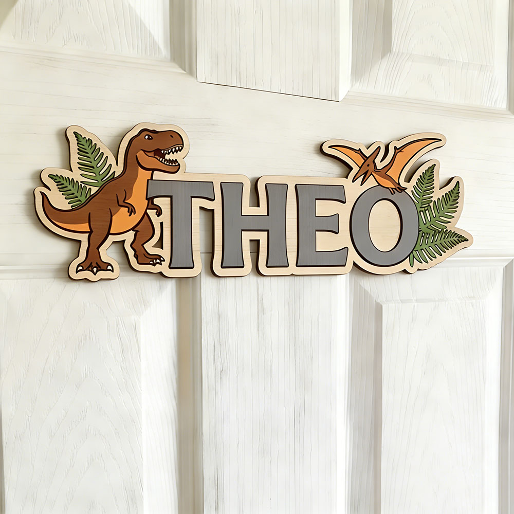 Personalized Dinosaur Name Sig - Baby Nursery Baby recension och pris