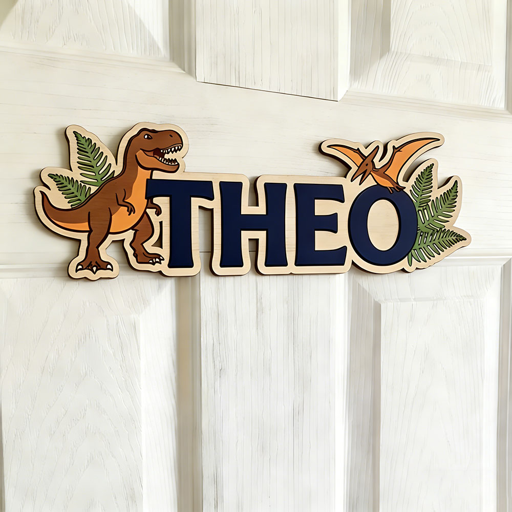 Personalized Dinosaur Name Sig - Baby Nursery Baby recension och pris
