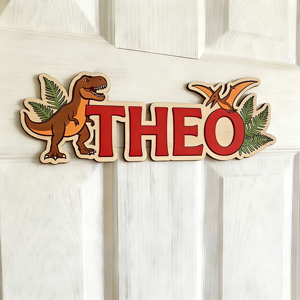 Personalized Dinosaur Name Sig - Baby Nursery Baby recension och pris