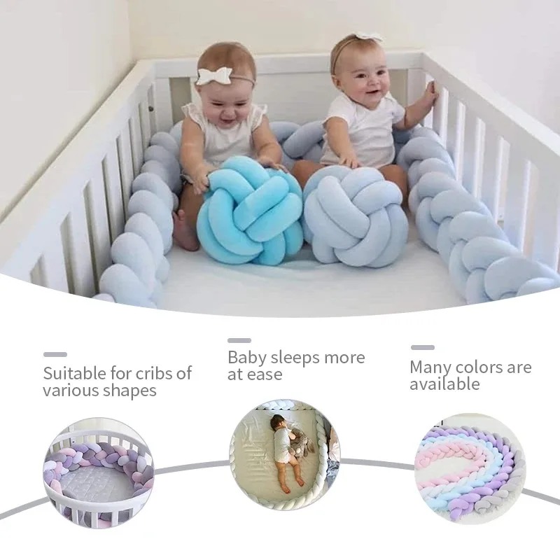 1M/2M/3M/4M 2M Baby Bumper Bed - Convertible Crib Set recension och pris