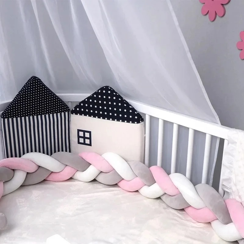 1M/2M/3M/4M 2M Baby Bumper Bed - Convertible Crib Set recension och pris
