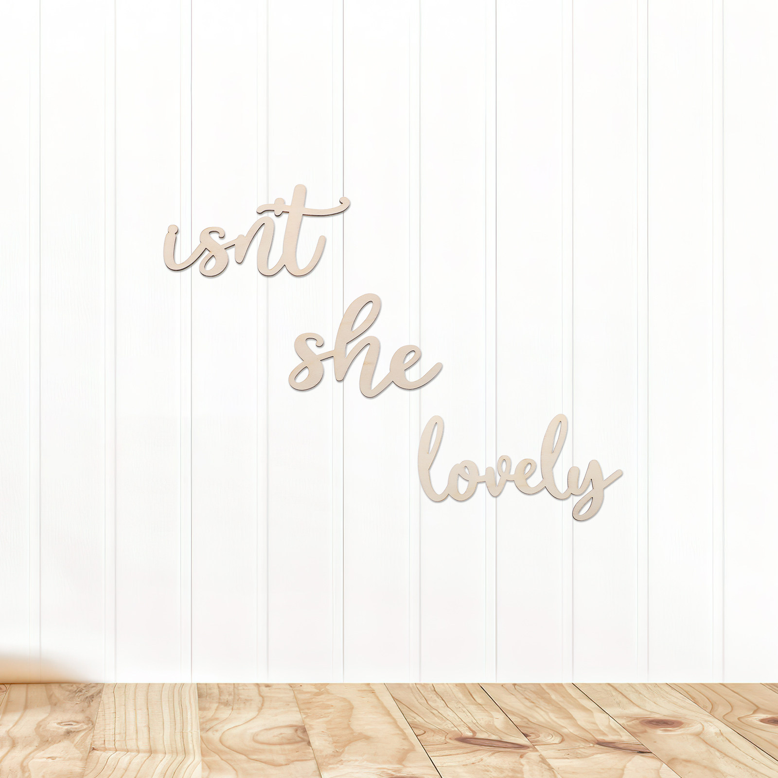Wood Sign Wooden Wall Sticker  - Baby Nursery Decor Girl recension och pris