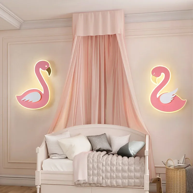 Flamingo LED Wall Lamp, Nordic - Baby Nursery Light Fixture recension och pris
